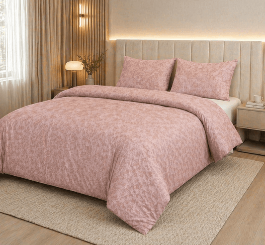 Reysha Digital Print Colour Premium Cotton Bedsheet - Paisley Rose ( Thread Count 400 )