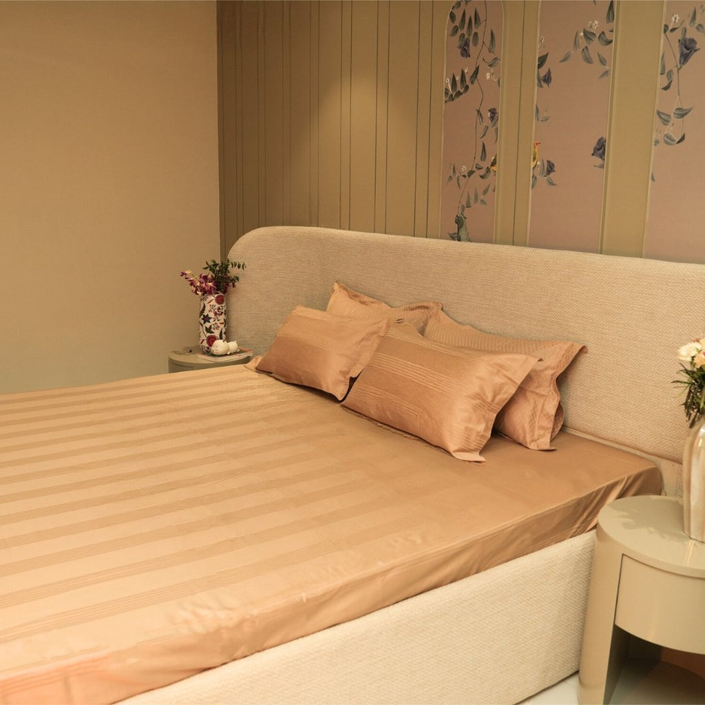 Jacquard Luxe Lines – Sand 400 TC