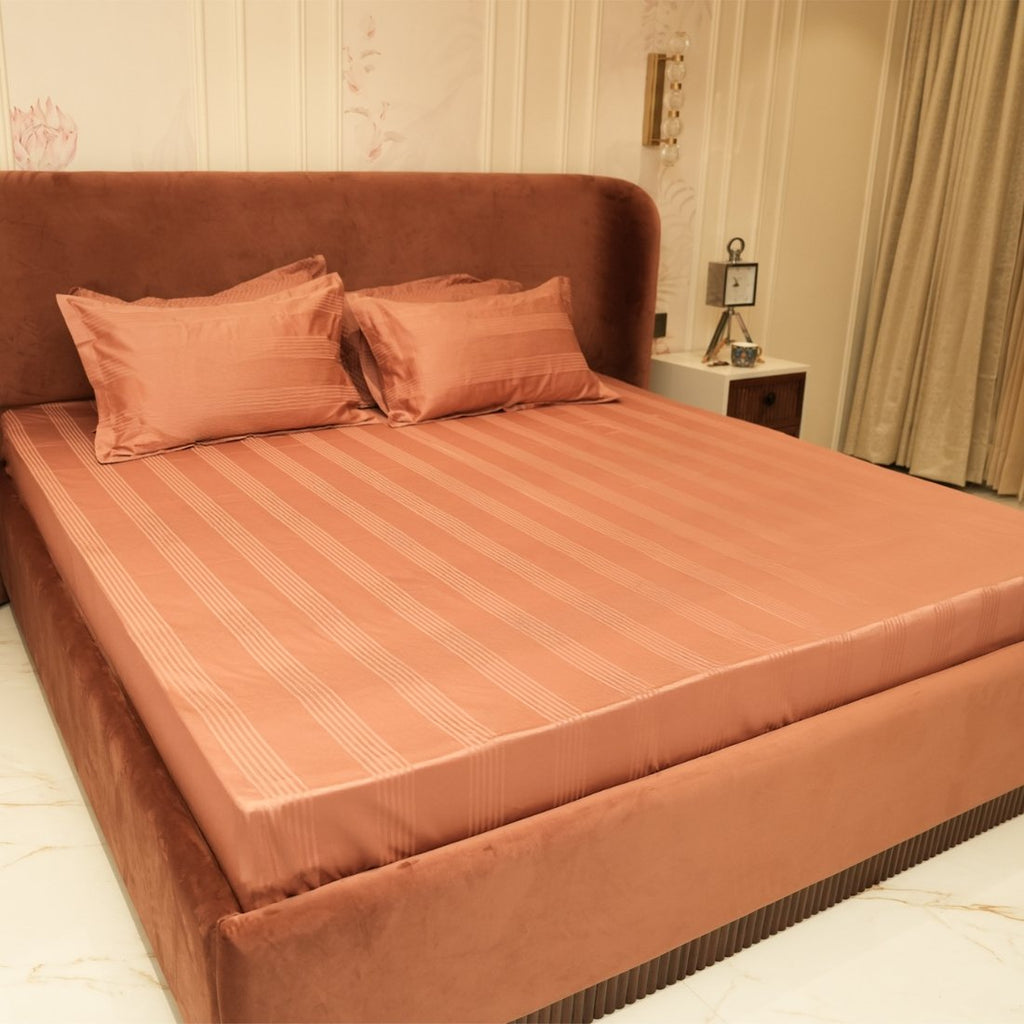 Jacquard Luxe Lines – Amber Dust 400 TC