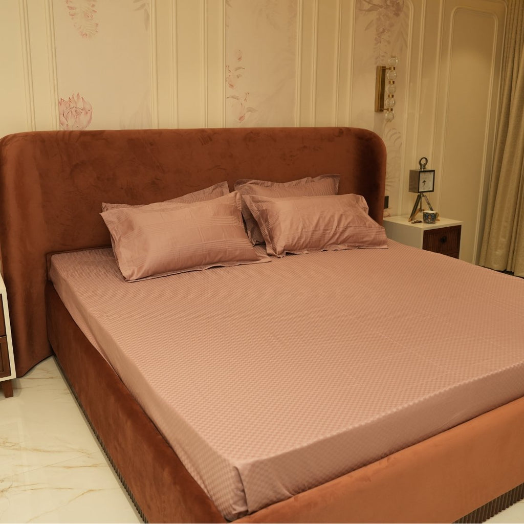 Jacquard Checkmate- Rose 400 TC