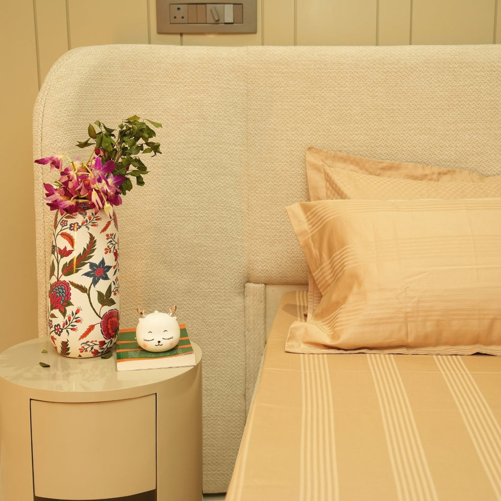 Jacquard Luxe Lines – Sand 400 TC