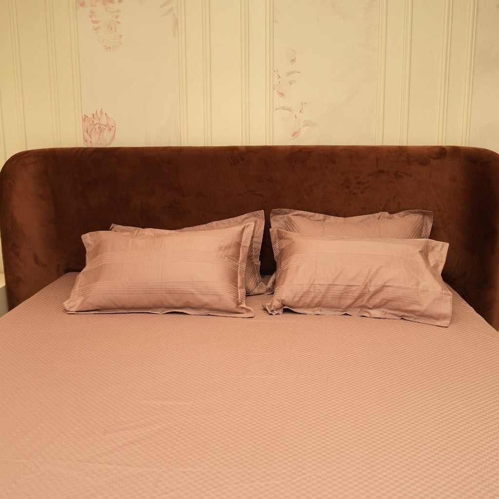 Jacquard Checkmate- Rose 400 TC