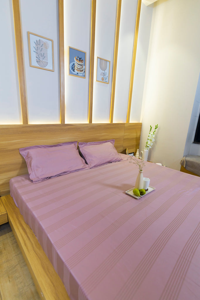 Jacquard Luxe Lines – Blush Bloom 400 TC