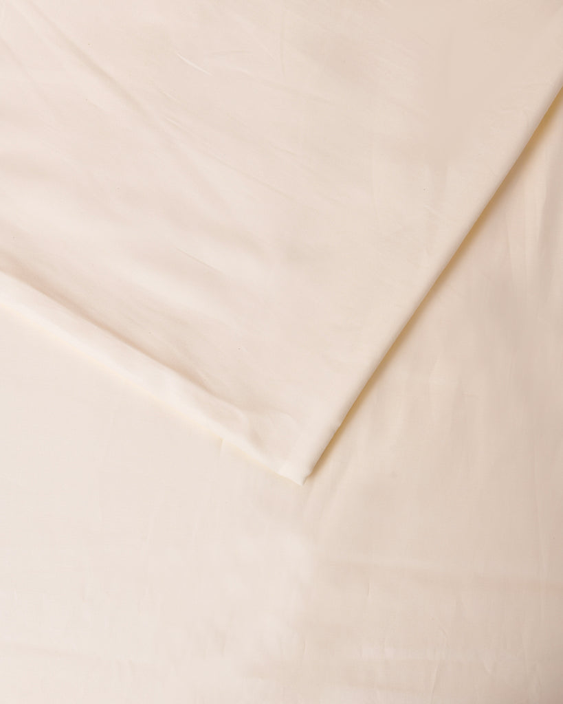 Reysha Solid Colour Premium Cotton Bedsheet - Sunlight Honey ( Thread Count 300 )