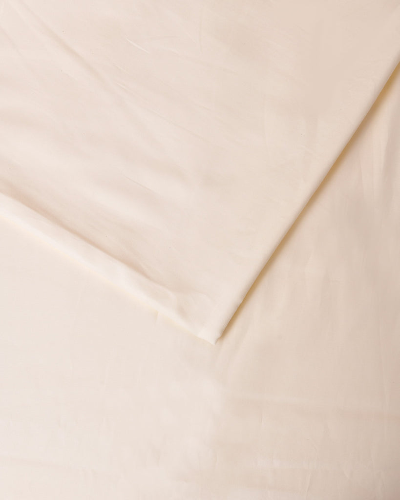 Reysha Solid Colour Premium Cotton Bedsheet - Sunlight Honey ( Thread Count 300 )