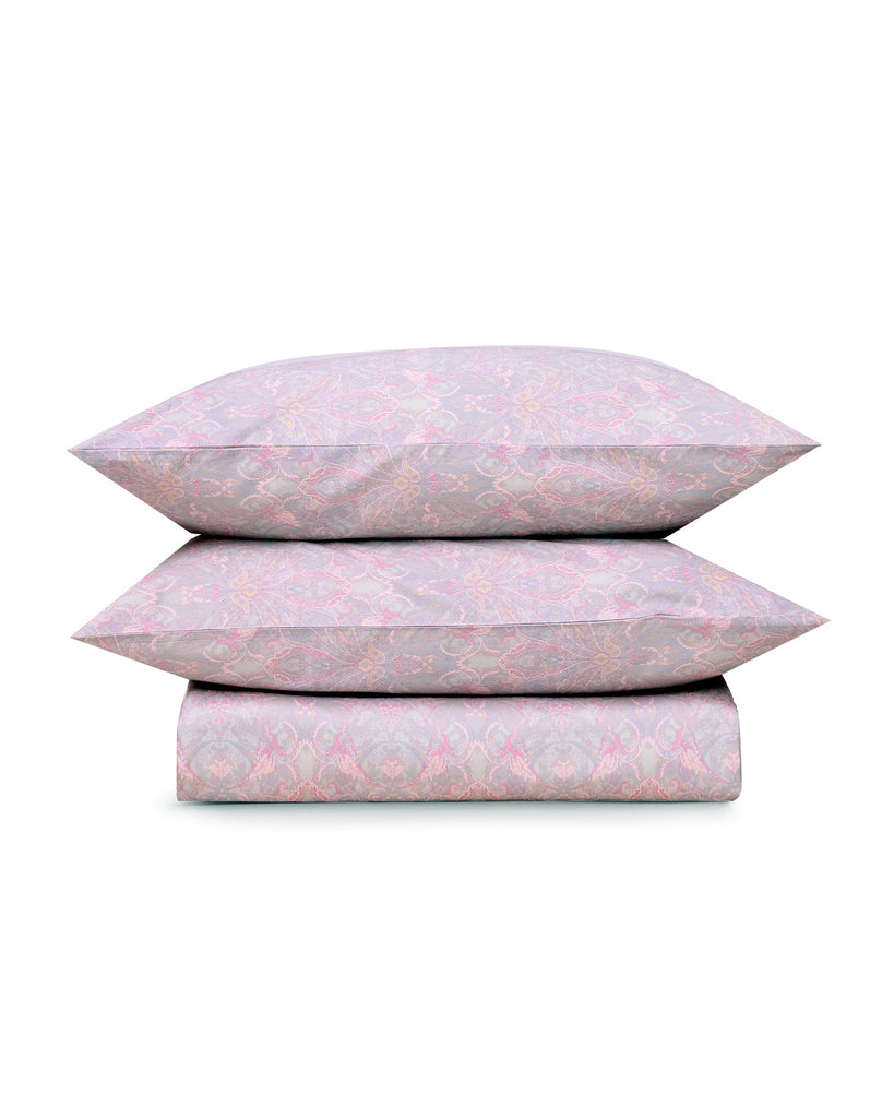 Reysha Digital Print Colour Premium Cotton Bedsheet - Paisley Sage ( Thread Count 400 )
