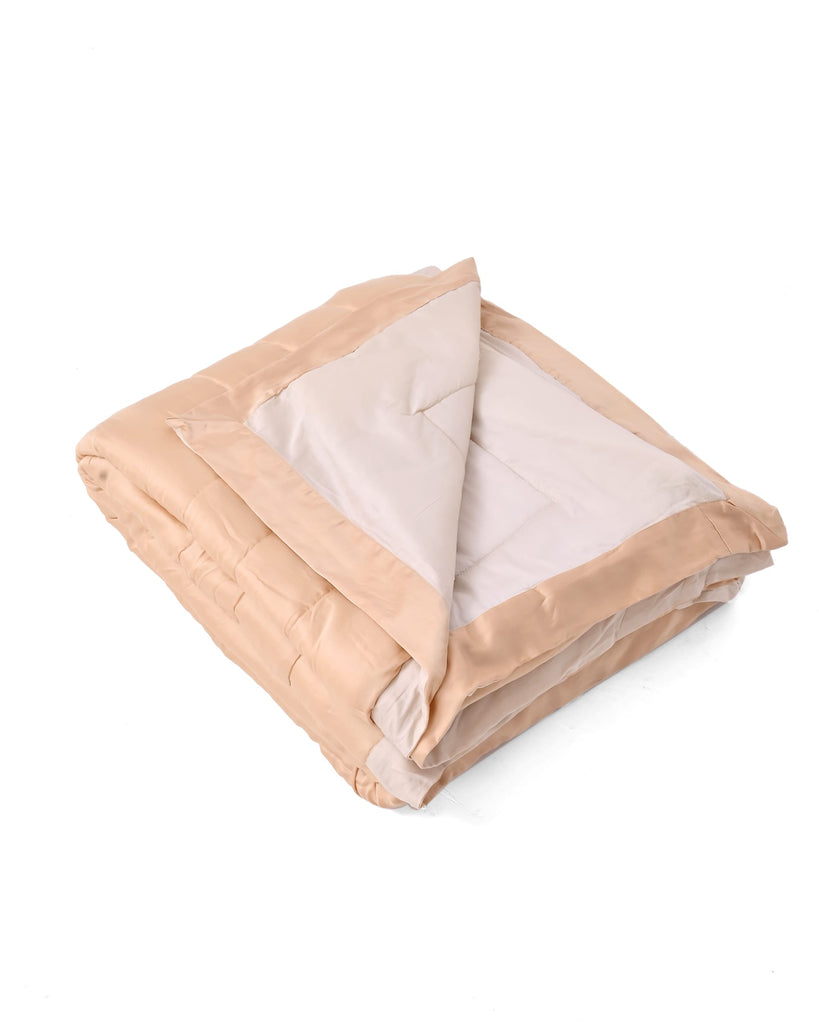 Reysha Comforter Premium Tencel - Sand & White ( Thread Count 320 )