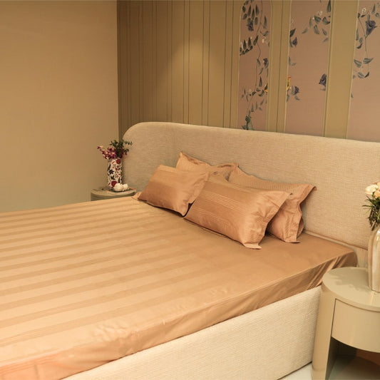 Jacquard Luxe Lines – Sand 400 TC