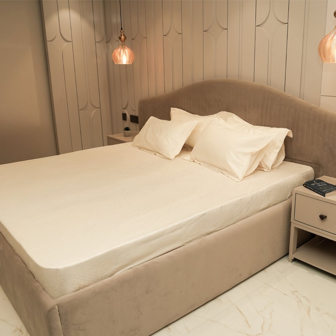 Jacquard Elysian Coil – White Haven 400 TC