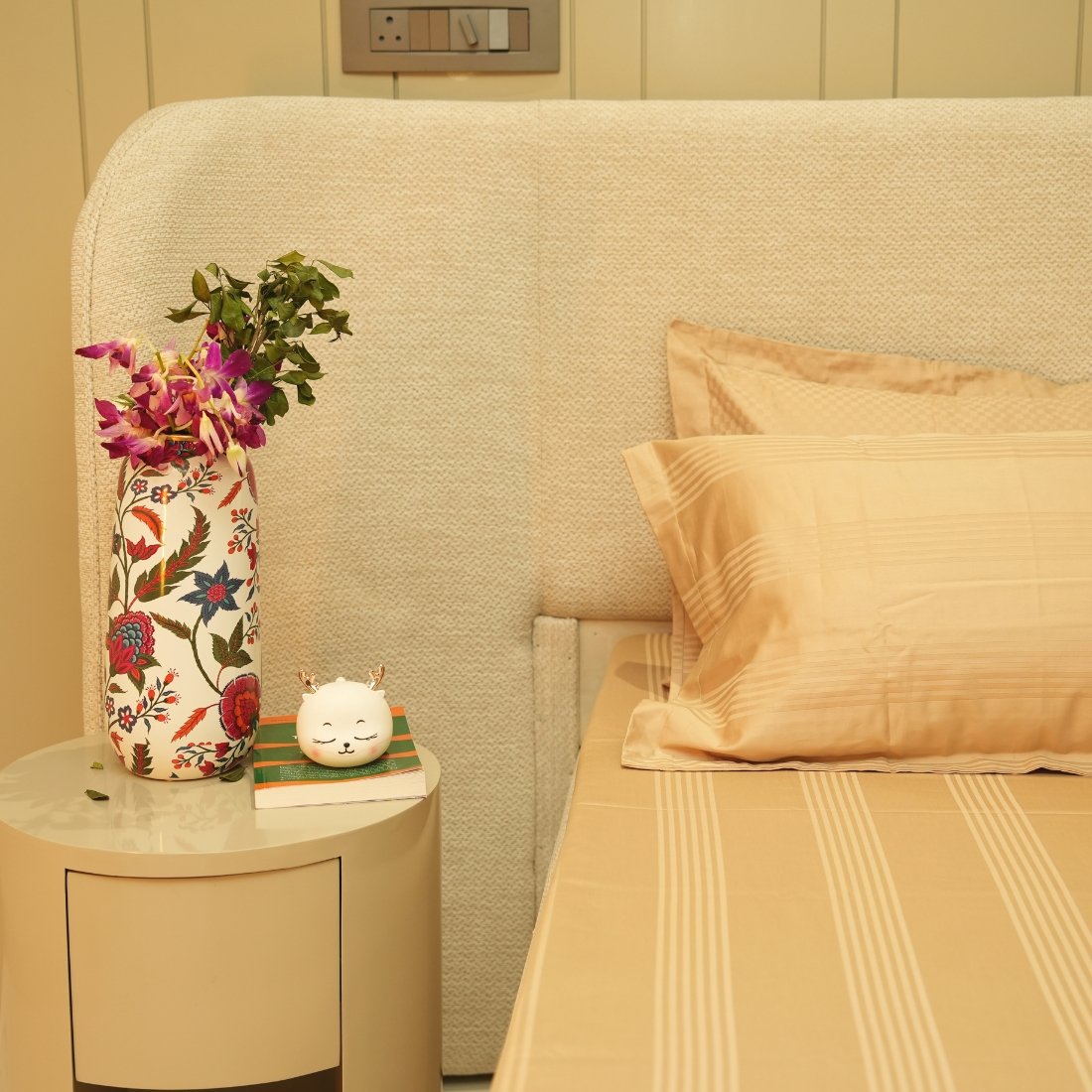 Jacquard Luxe Lines – Sand 400 TC