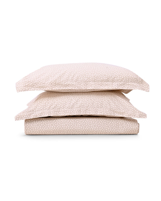 Reysha Digital Print Colour Premium Cotton Bedsheet - Polka Dots ( Thread Count 300 )