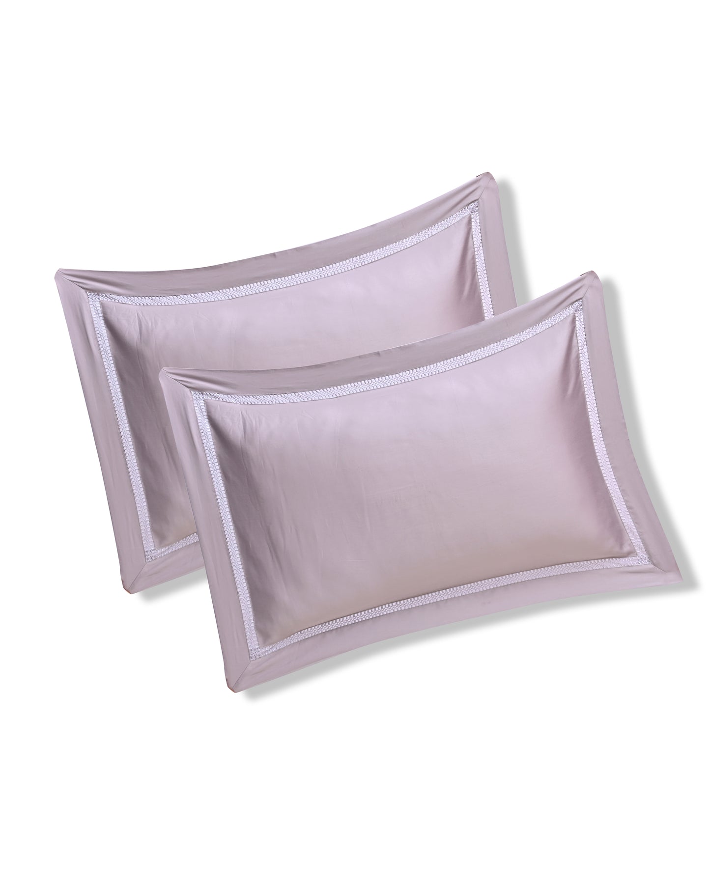 Reysha Solid Colour Premium Cotton Bedsheet - Ashwood Grey ( Thread Count 300 )