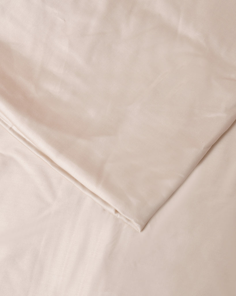 Reysha Solid Colour Premium Cotton Bedsheet - Sand ( Thread Count 300 )