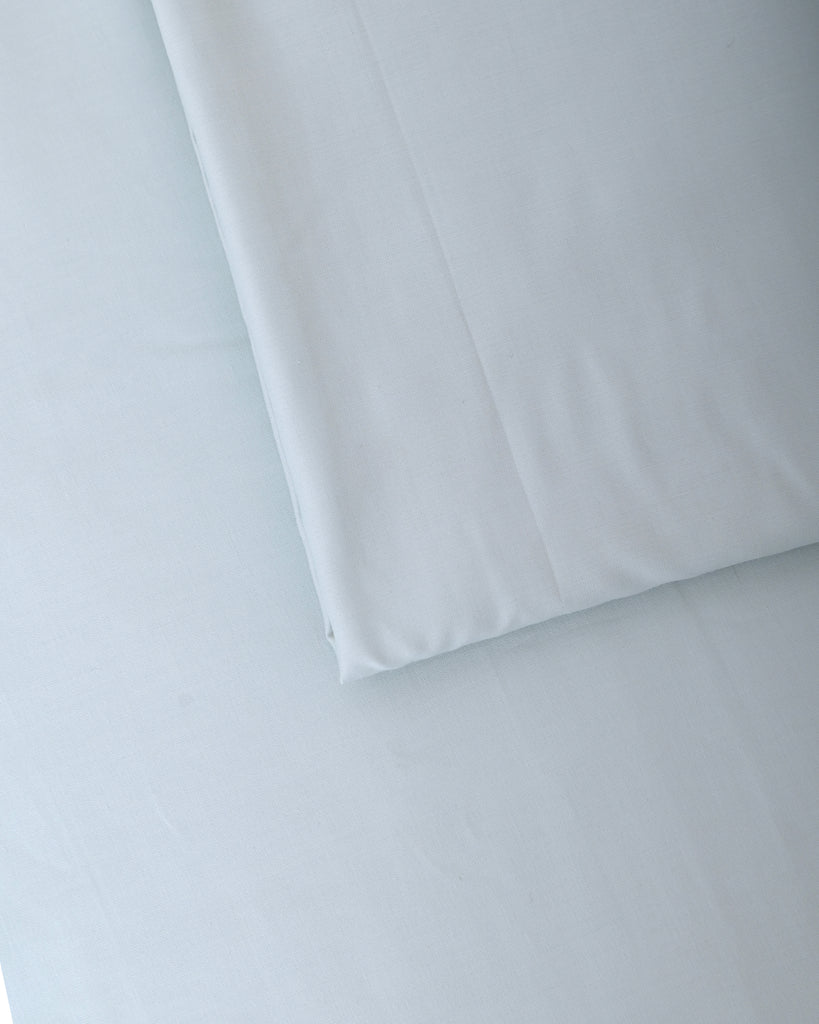 Reysha Solid Colour Premium Cotton Bedsheet - Green Petals ( Thread Count 300 )