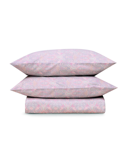 Reysha Digital Print Colour Premium Cotton Bedsheet - Paisley Sage ( Thread Count 400 )