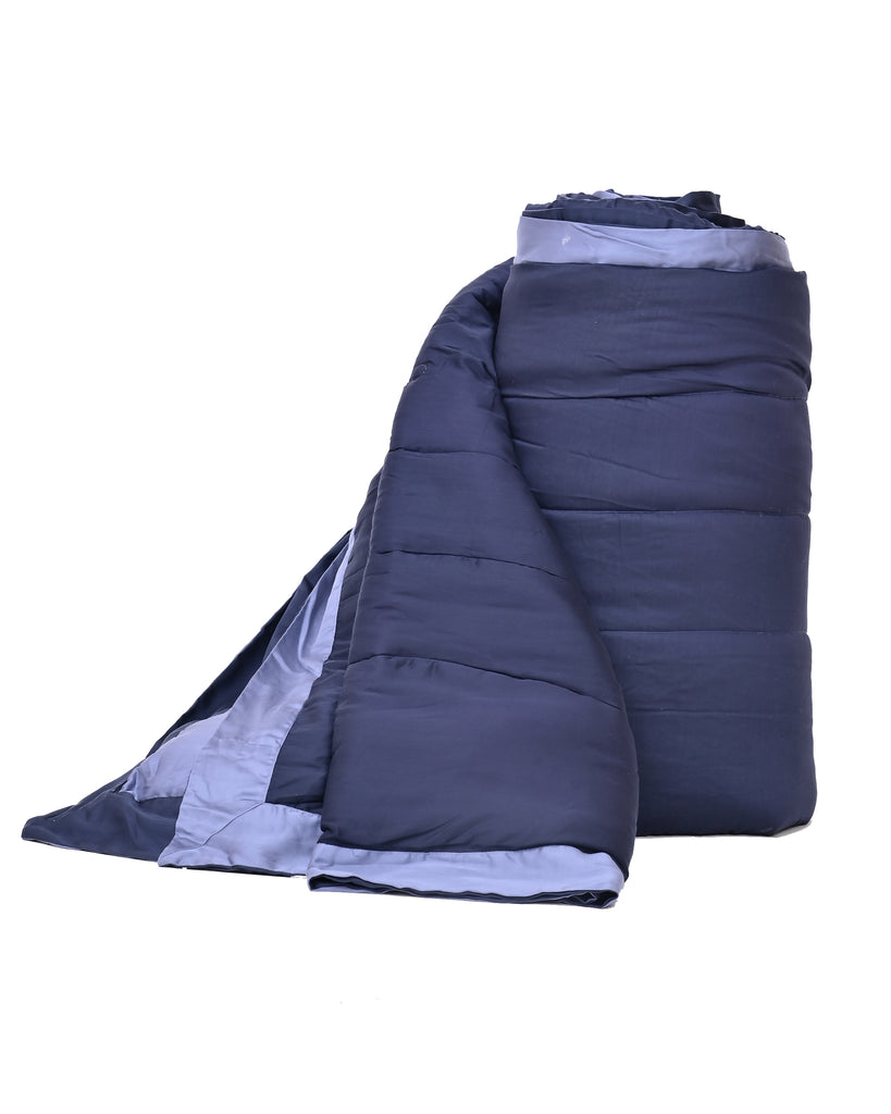Reysha Comforter Premium Polyster - Navy & Sky ( Thread Count 320 )