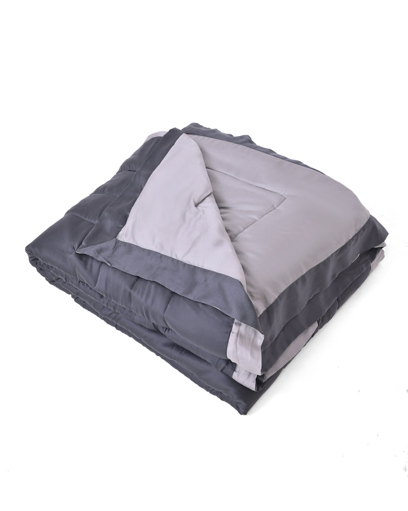 Reysha Comforter Premium Cotton - Ash & Grey ( Thread Count 320 )