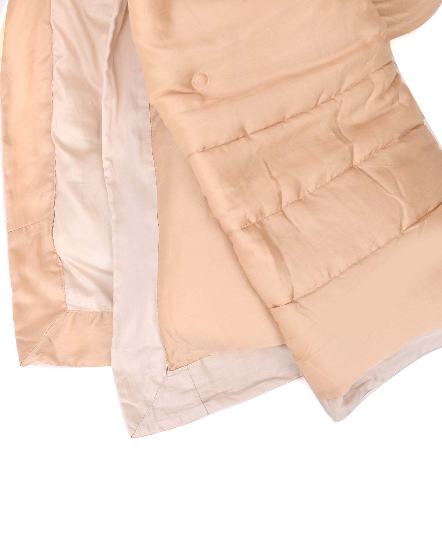 Reysha Comforter Premium Cotton - Sand & White ( Thread Count 320 )