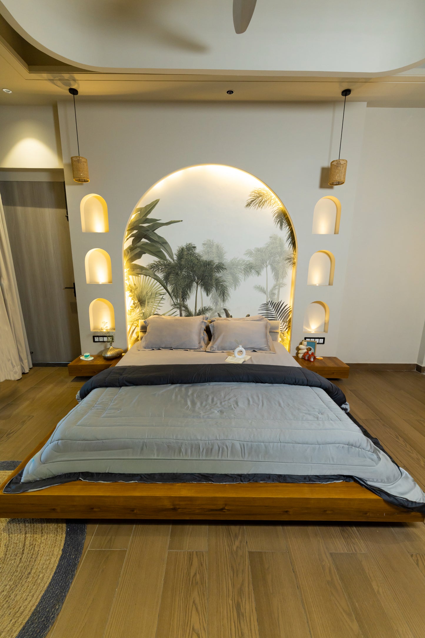 Reysha Comforter Premium Cotton - Ash & Grey ( Thread Count 320 )